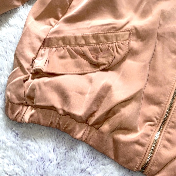 Sateen Like Bomber Jacket - Picture 5 of 8
